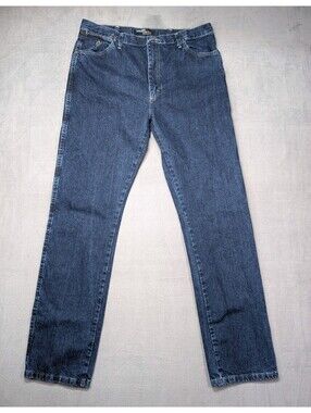 Wrangler Mens 38x36 Blue George Strait Collection Jeans Cowboy Cut Western Denim